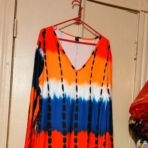 Shein curve and plus Maxi Dress